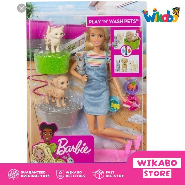 Barbie Doll Barbie Plan N Wash Pets Doll & Playset original NEW