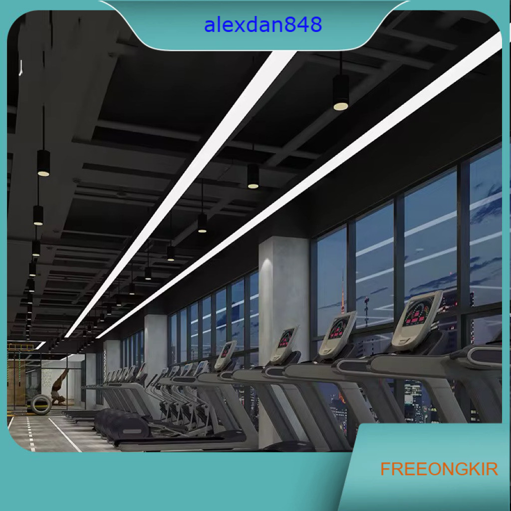 Lampu Balok TL Lampu Gantung Lampu Office Plafond Hanging Lamp 36 Watt Bisa 3 Cahaya