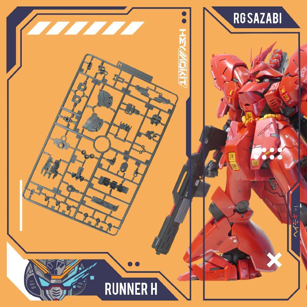 RUNNER PART H NON BANDAI RG SAZABI MODELKIT