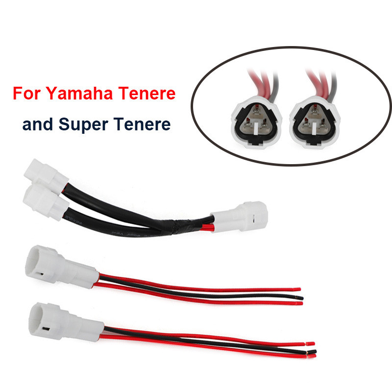 Super Power Outlet SPLITTER USB arger GRIPS Auxiliary Lights wiring plug For Yamaha Tenere 700