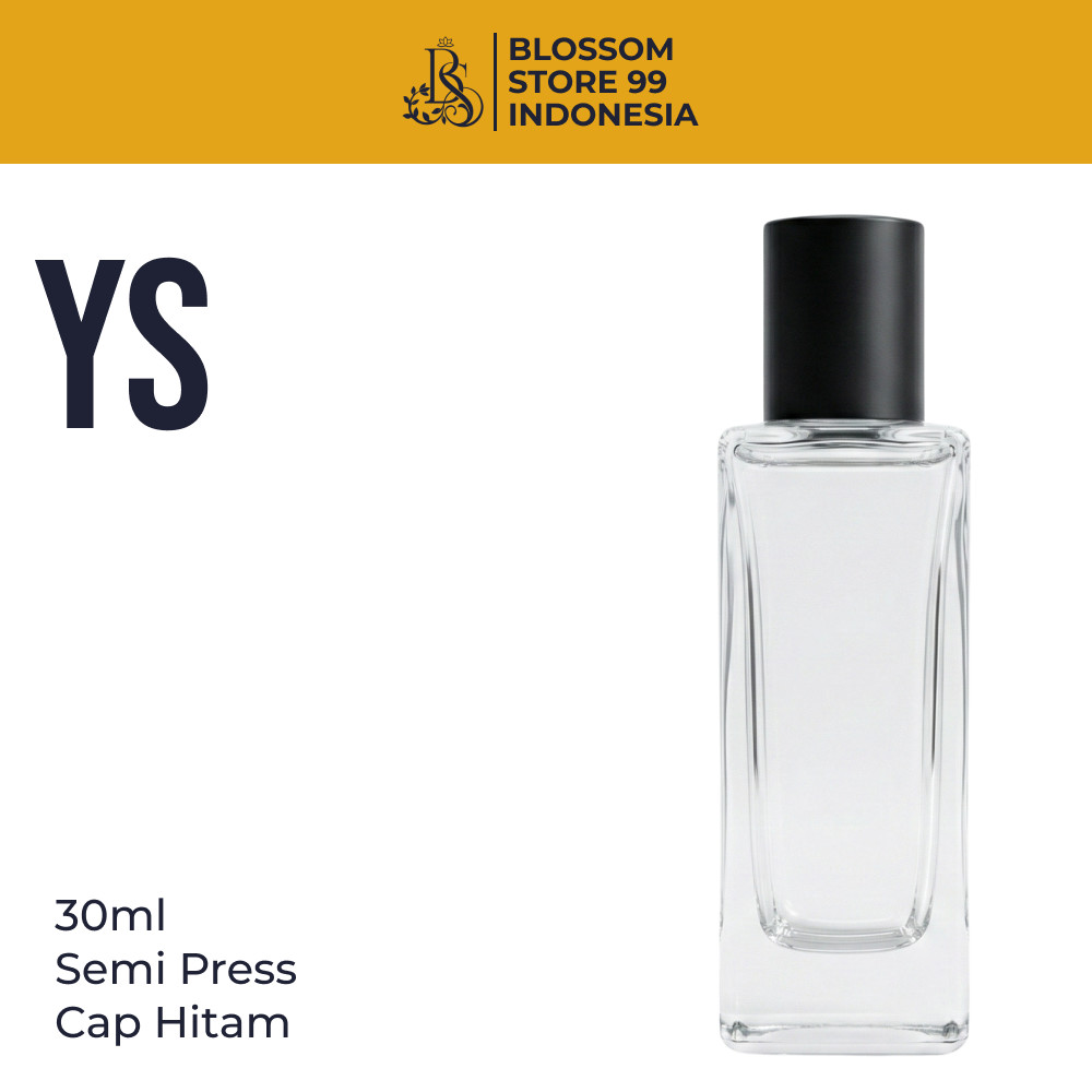 Botol Parfum Hermes Panjang 30ML Spray Hitam - Botol Parfum Hermes 30ML - Botol Parfum 30ML - Blosso