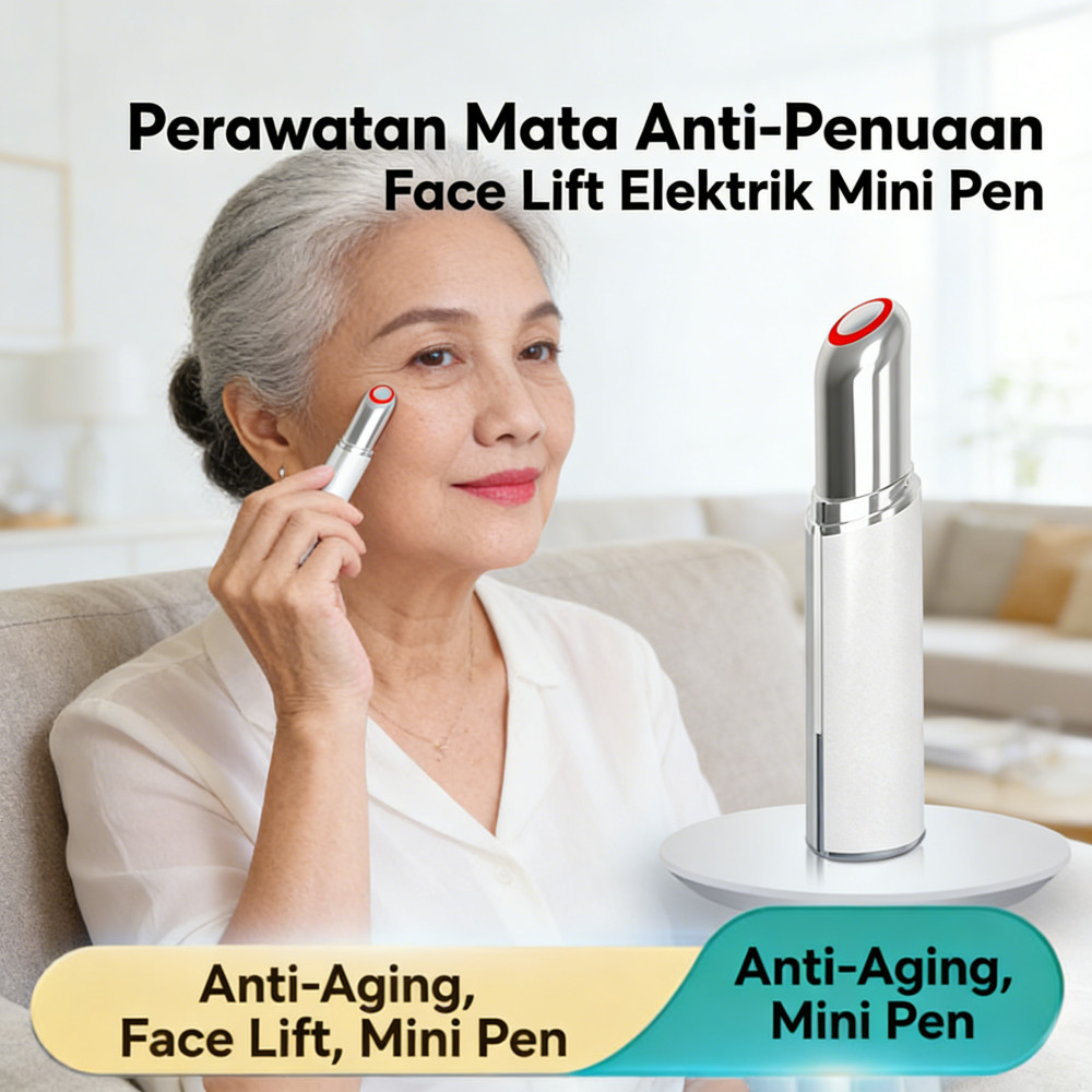 Terapi Pijat Wajah Muka Alat Massager Elektrik Getar Mata Pijat Kulit Wajah Pijat Mini