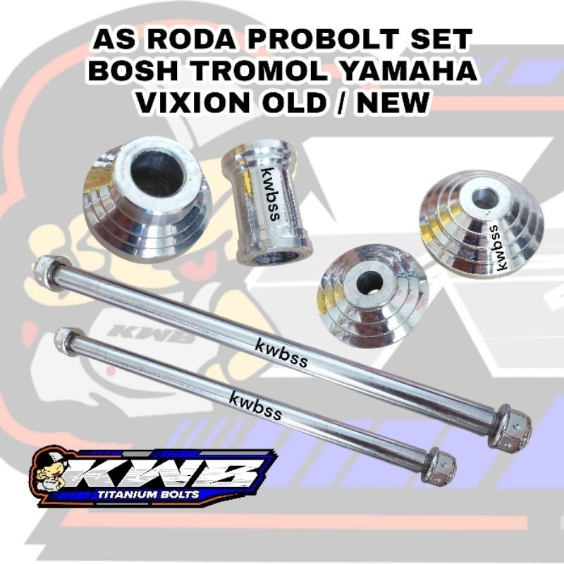 As roda probolt set bosh tromol almunium yamaha vixion old / vixion new nva nvl / vixion r q w