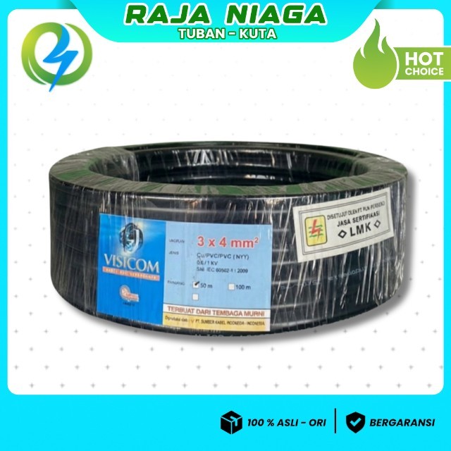 KABEL NYY 3X4 VISICOM 50 METER