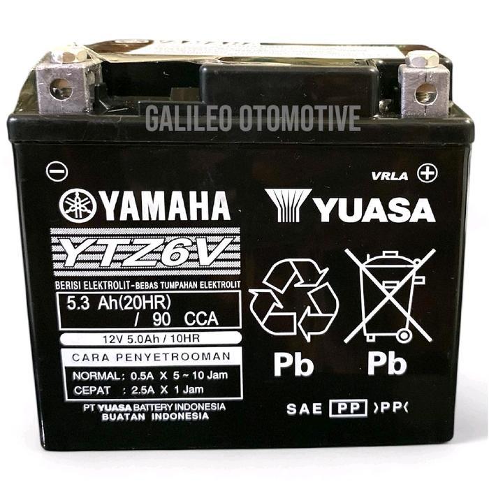 Aki kering Yuasa Ytz6v motor idling Beat ISS / Vario ISS / New Nmax / PCX aki vario 150 / Vario 160 