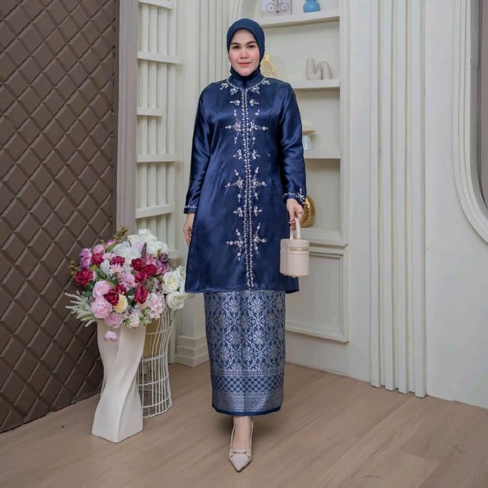Free Hijab Stelan Dan Atasan Kebaya Payet Qamara Malaysia Baju Kurung Melayu Baju Kondangan Pesta Tu
