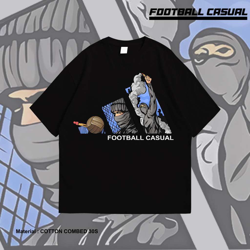 Kaos Distro Pria Football Casual Dewasa Combed 30s Premium kaos casual kaos football