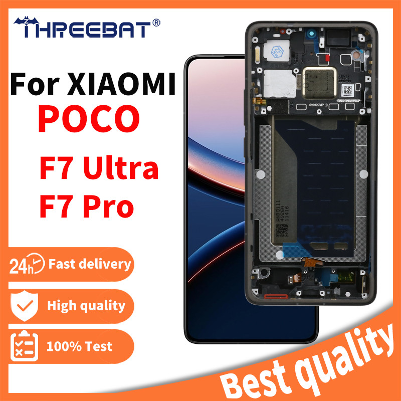 6.67'' 100% Test AMOLED 120Hz For Xiaomi POCO F7 Ultra 24122RKC7G LCD F7 Pro 24117RK2CG splay Touch 
