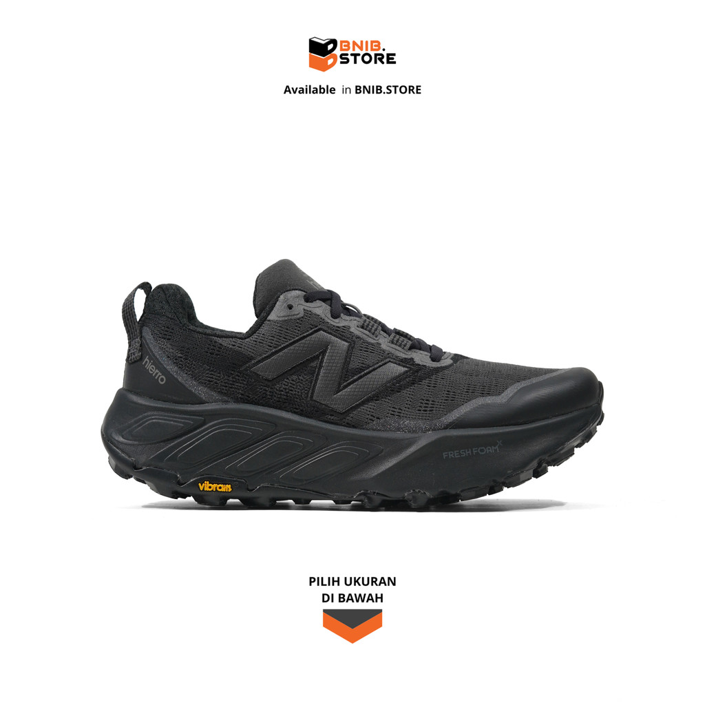Sepatu Trail/Lari Outdoor NB Fresh Foam X Hierro V9 Full Black Original