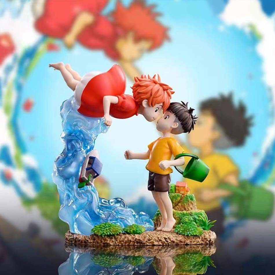 Ponyo on The Cliff Figure Ponyo Sou Sky Seagal Figure Pvc Statue Anime Action Figurine Model Doll Co
