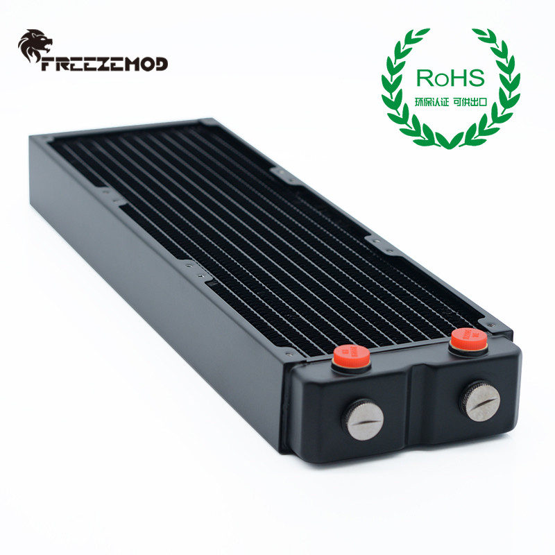 FREEZEMOD computer pc water cooler copper raator double layers 45MM thick copper f G1/4 ROHS certifi