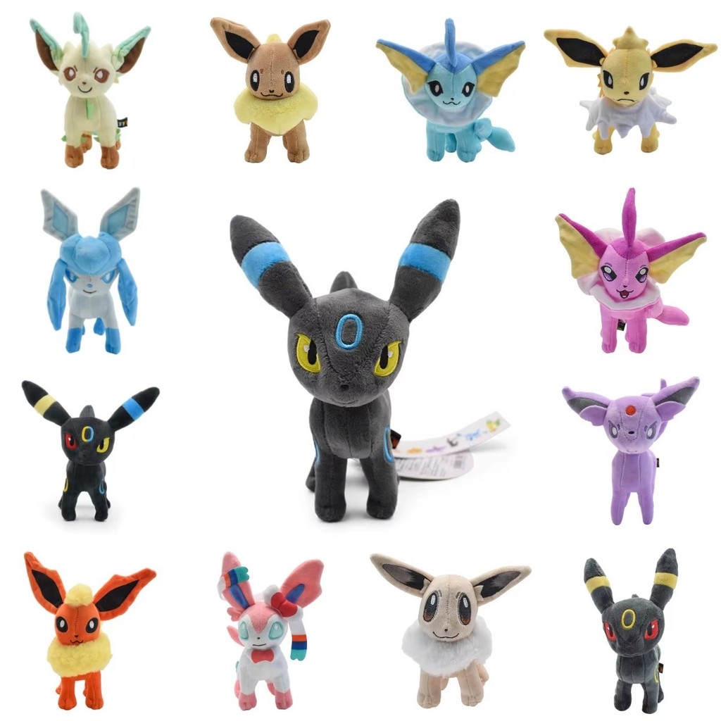 Pokemon Pulsh Toys Mimikyu Shiny Eevee Umbreon Flareon Jolteon Glaceon Vaporeon Sylveon Espeon Maste