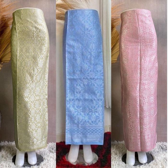 Rok Songket Lilit Bawahan Kebaya Wanita Harga Promo/Rok Songket Tenun Aneka Pilhan Warna - MAROON GO