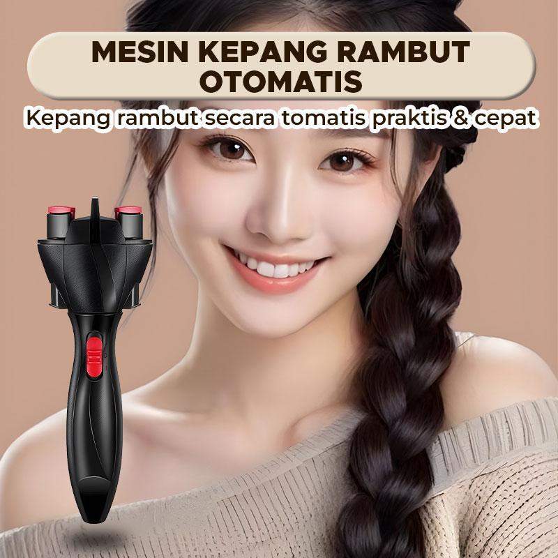 Alat Kepang Rambut Otomatis Elektrik USB – Mesin Kepang Rambut Portable untuk Styling Rambut Sehari-