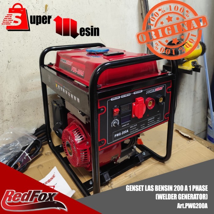 Welder Generator mesin genset bisa ngelas Genset las bensin 1 Phase - PWG200A