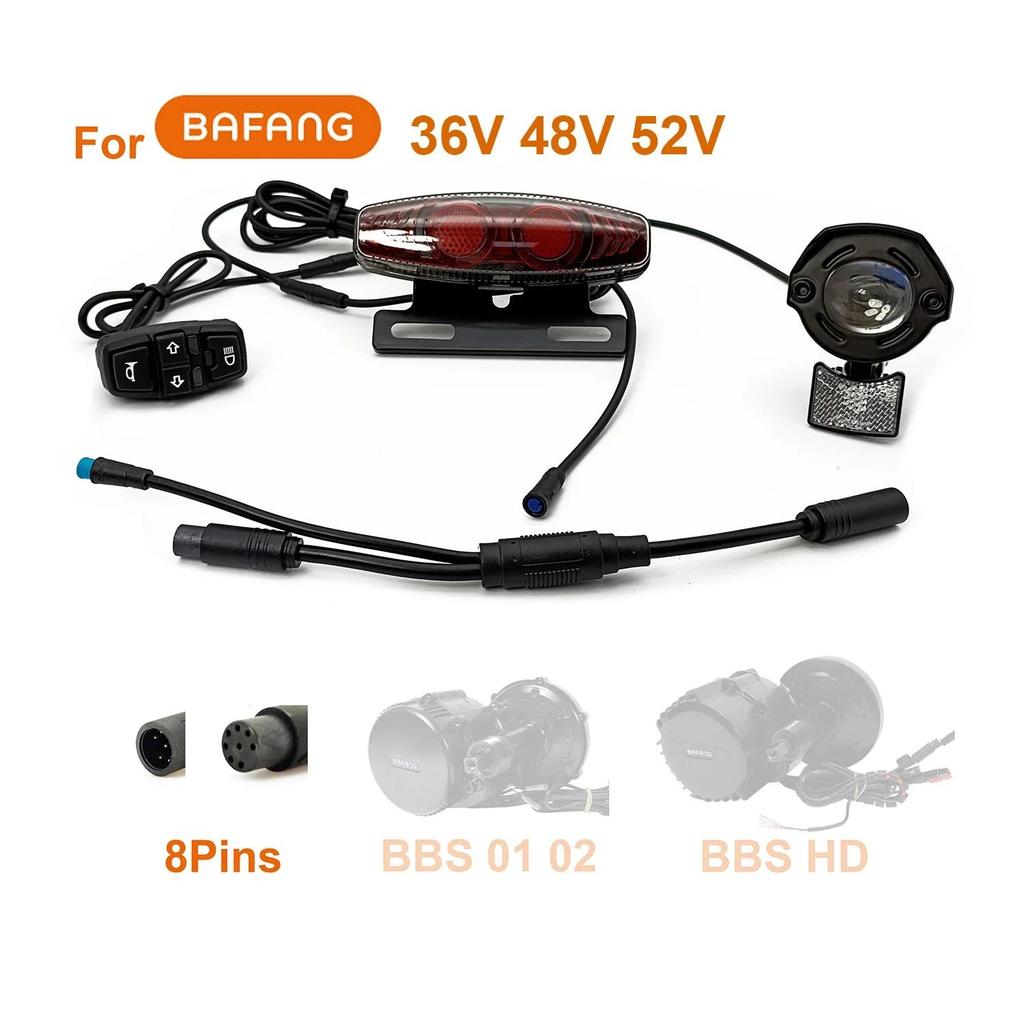 EBKE Electric Bicycle Ebike LightKit Universal 24V 36V 48V 60V BAFANG KUNTENG JULET Steering Brake L