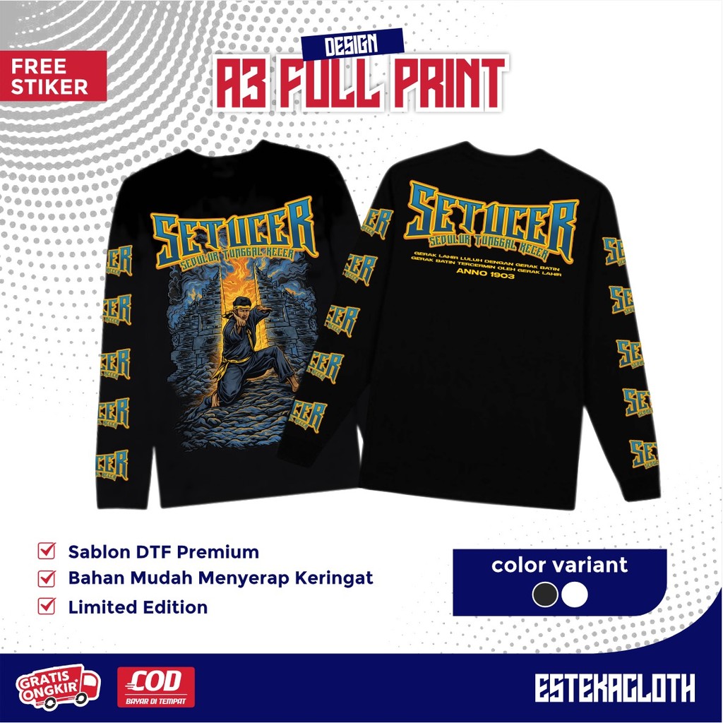KAOS LENGAN PANJANG PSHW SETUCER T-SHIRT LONGSLEEVE PSHW - KAOS LENGAN TANGAN PANJANG PSHW TERBARU -