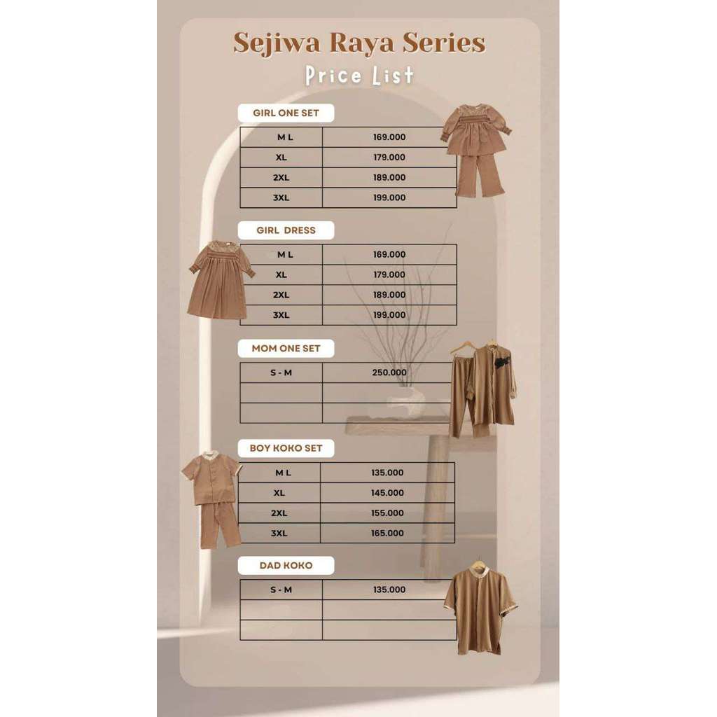 Pakaian Set Keluarga Sejiwa Raya BOY