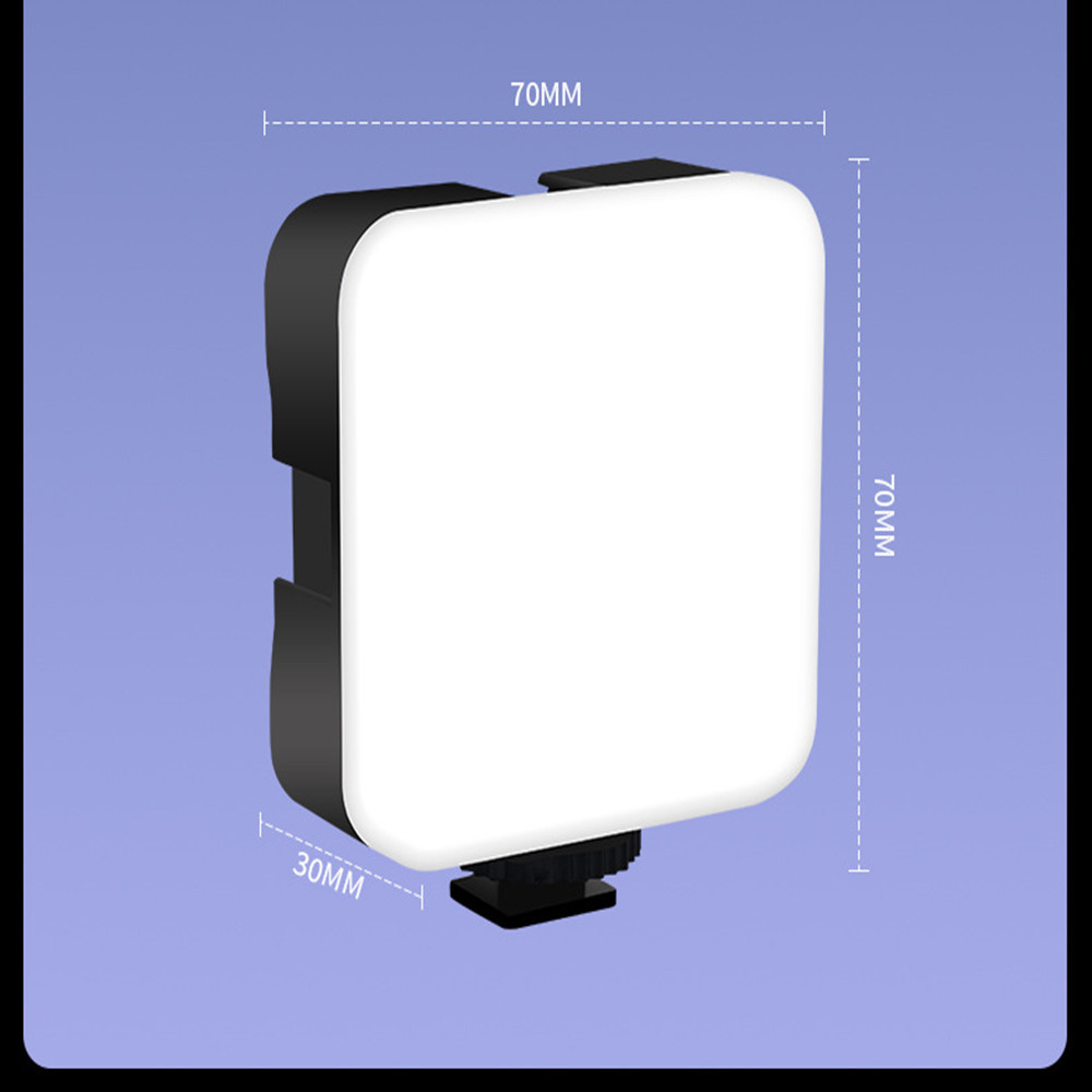 For Camera Smartphone GoPro Laptop Selfie Adjustable RBG Lamp Pocket RGB Fill Light Portable LED Lig