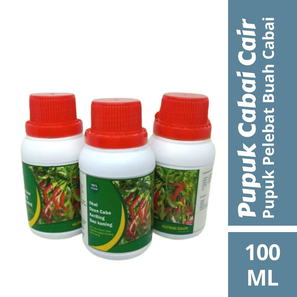 Obat Patek Cabai 100 ml - Fungisida Anti Patek Tanaman Cabai - Pupuk Organik Cabai 100 ml