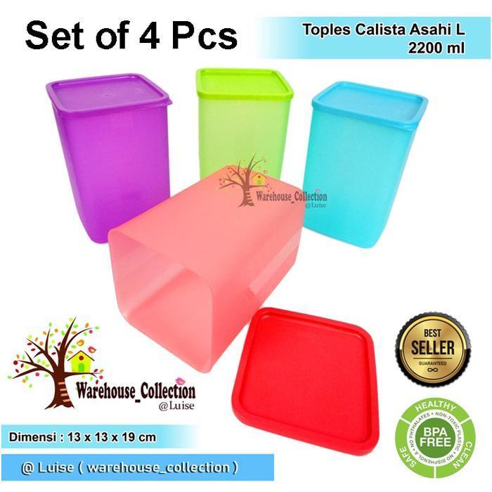 4PCS TOPLES 2500ML//2200ML LONG ASAHI CALISTA / TOPLES TINGGI  / TOPLES SEMPRONG / TOPLES KUE LEBARA