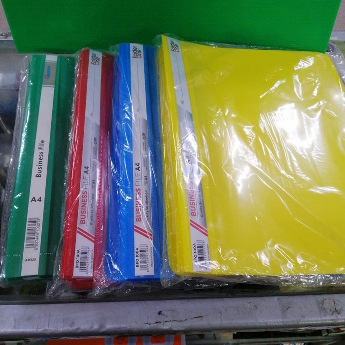 bussiness file A4, Map plastik business file folder A4 - Hitam