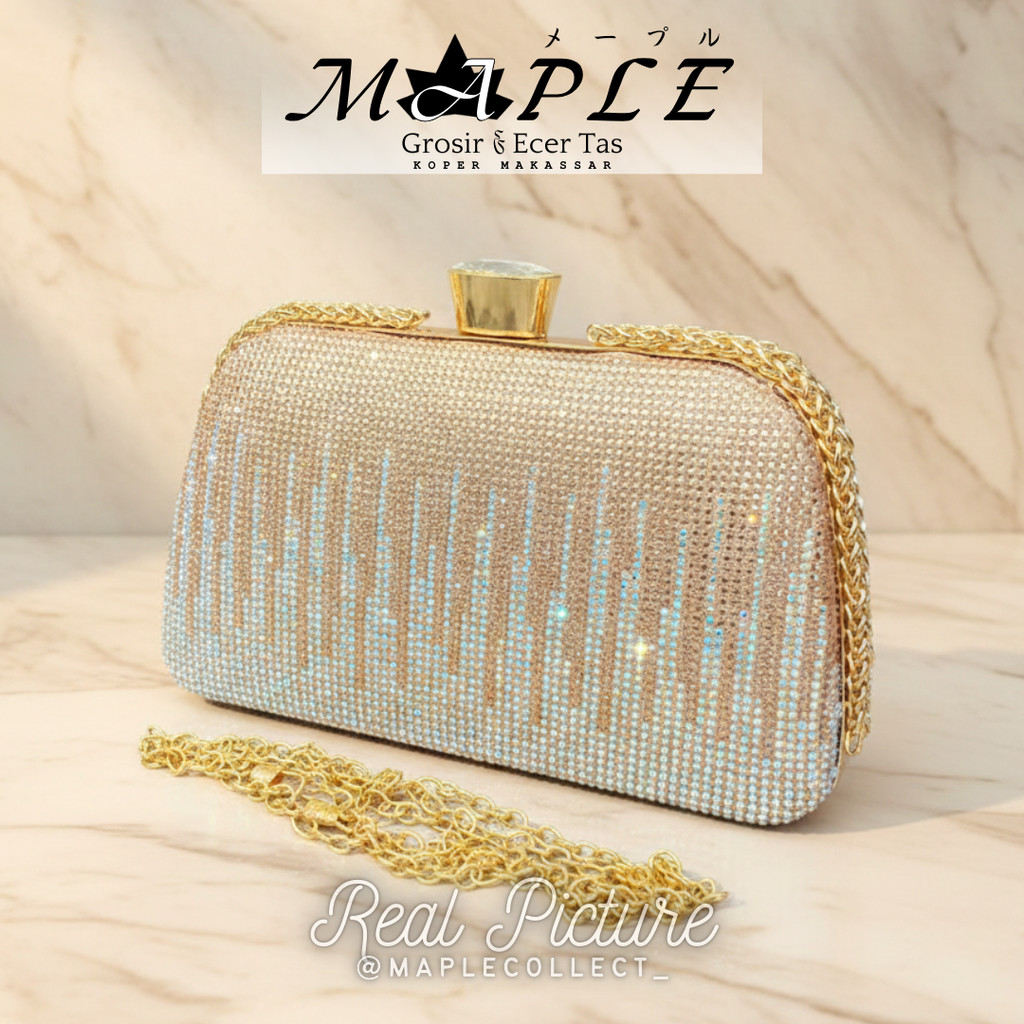 MAPLE TAS PESTA RS105 CLUTCH BAG IMPORT PREMIUM / TAS PERNIKAHAN HAND BAG / TAS WANITA IMPORT TAS PE