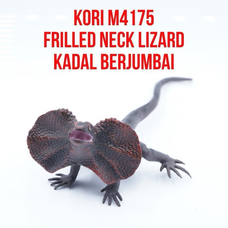 KORI Frilled Neck Lizard Soa Payung Kadal Naga Berjumbai Chlamydosaurus kingii | Mainan Figure Binat