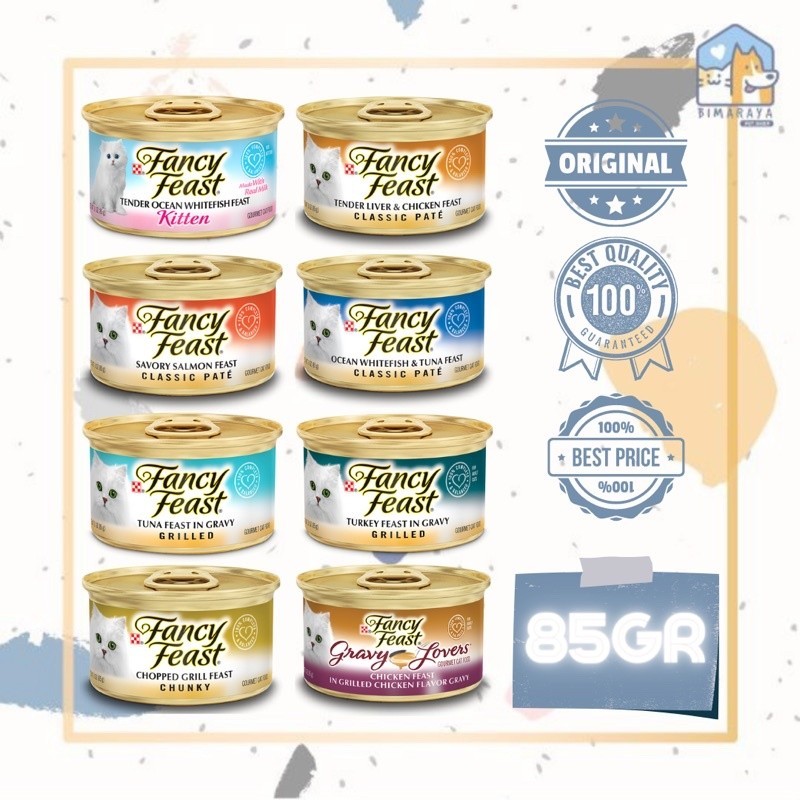 FANCY FEAST CAT WET FOOD CAN / KALENG 85GR
