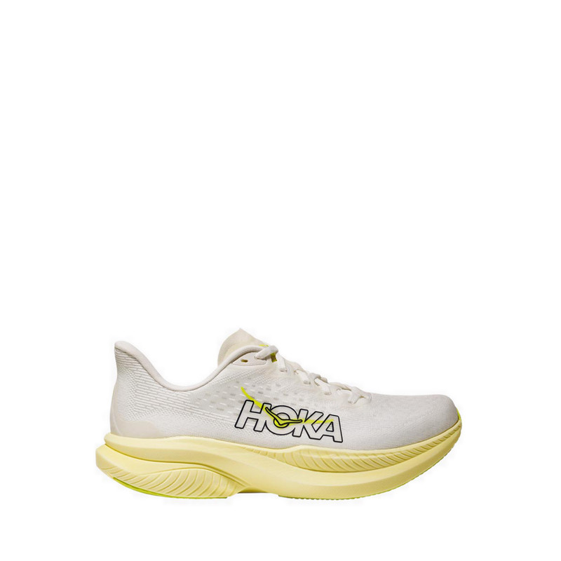 Hoka Mach 6 Women's Running - White/Neon Hoka Citrus pro