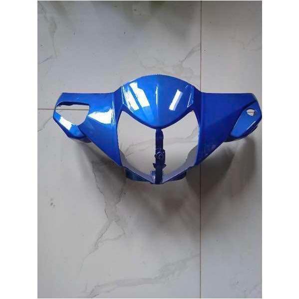 batok set kepala honda revo lama revo pertama 100 cc warna biru - batok depan