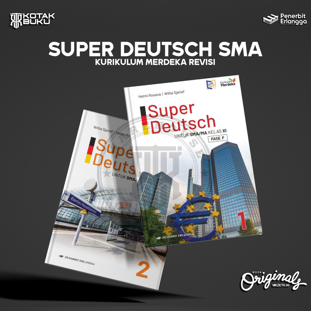 [ Erlangga ] Buku Super Deutsch kelas 11 12 SMA / MA /  Bahasa Jerman SMA / Kurikulum Merdeka
