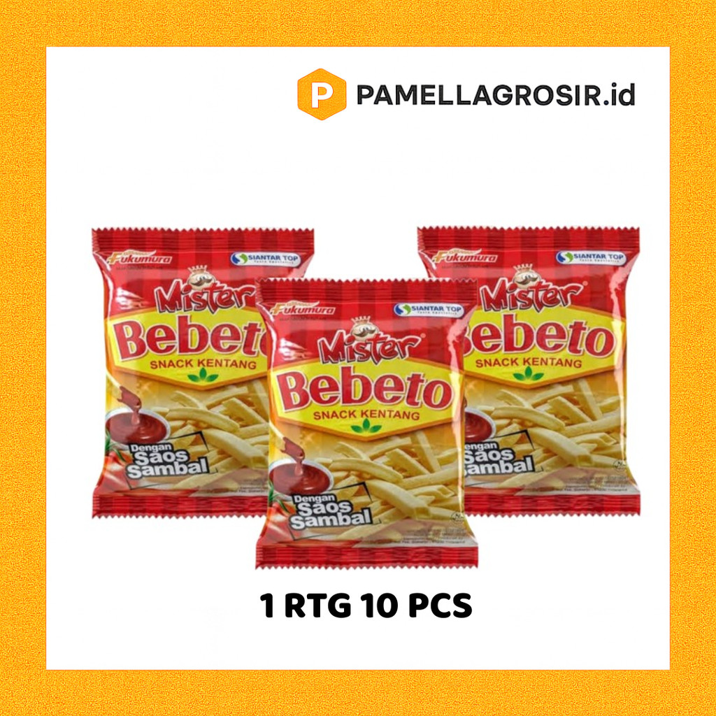 ANEKA SNACK KENTANG MISTER BEBETO 2000 AN BARU, 1RTG ISI 10PC