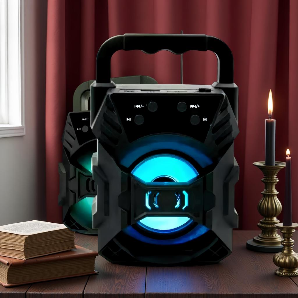 Speaker Bluetooth TONIES333 Tidak ada mikrofon Aktif Portable Super Bass Wireless Speker USB