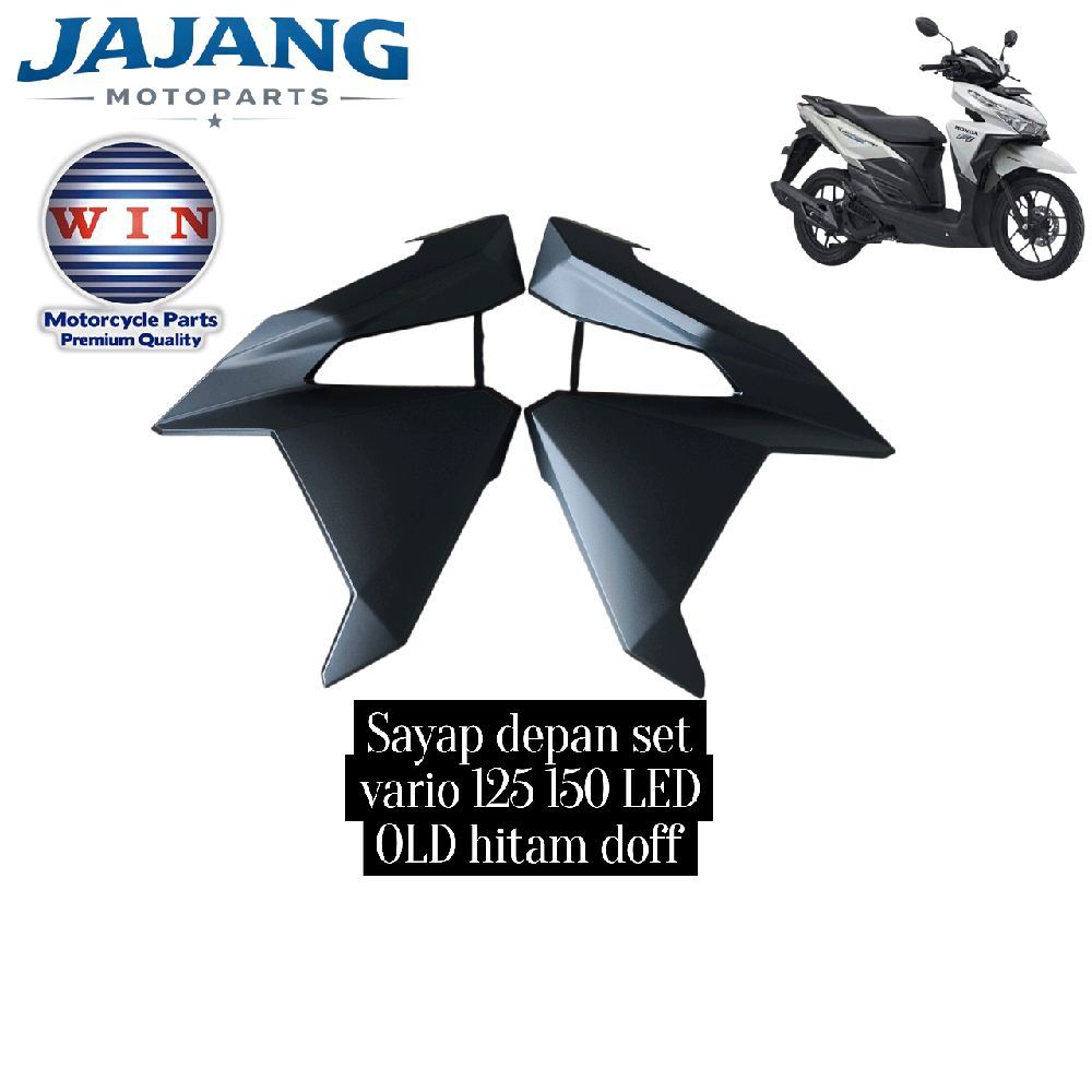 win set body samping depan vario 125 150 LED OLD hitam doff original win