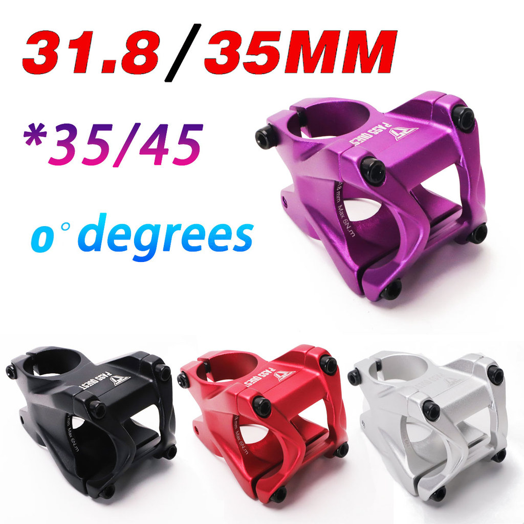 Stem Sepeda MTB PASS QUEST 0 Derajat, Stem Stang Pendek untuk Sepeda AM/DH/FR/DJ/ENDURO, Sepeda Bala