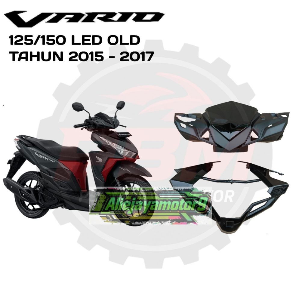 Batok Depan + Visor Motor Honda Vario LED 125 & 150 OLD  (eSP K59) Tahun (2015 - 2017) BODY KASAR Va