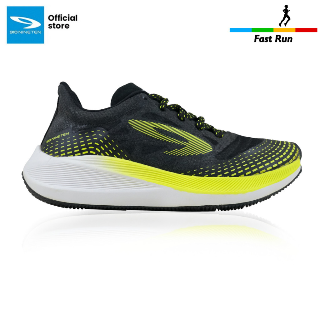 910 Nineten Haze 1.5 Sepatu Lari - HITAM/HIJAU/NEON/PUTIH