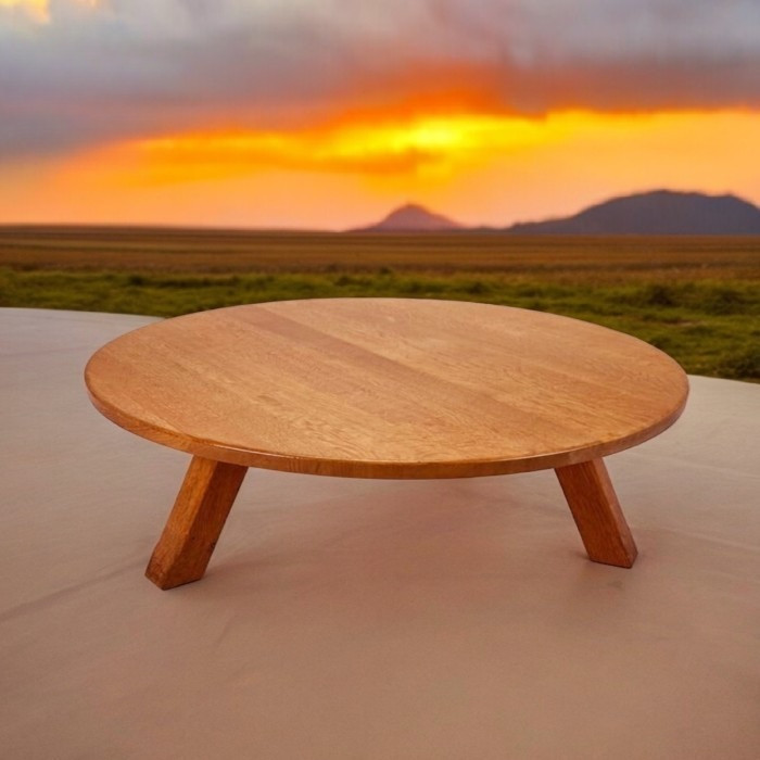 Meja Lesehan Bulat Tamu Meja Lesehan Kayu Meja Tamu Meja Santai Meja Kopi / Coffee Table Meja Teras