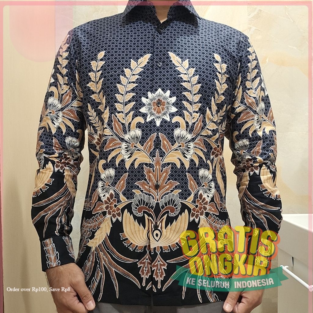 PREMIUM - KEMEJA BATIK ALISAN PANJANG- pakaian pria lainnya