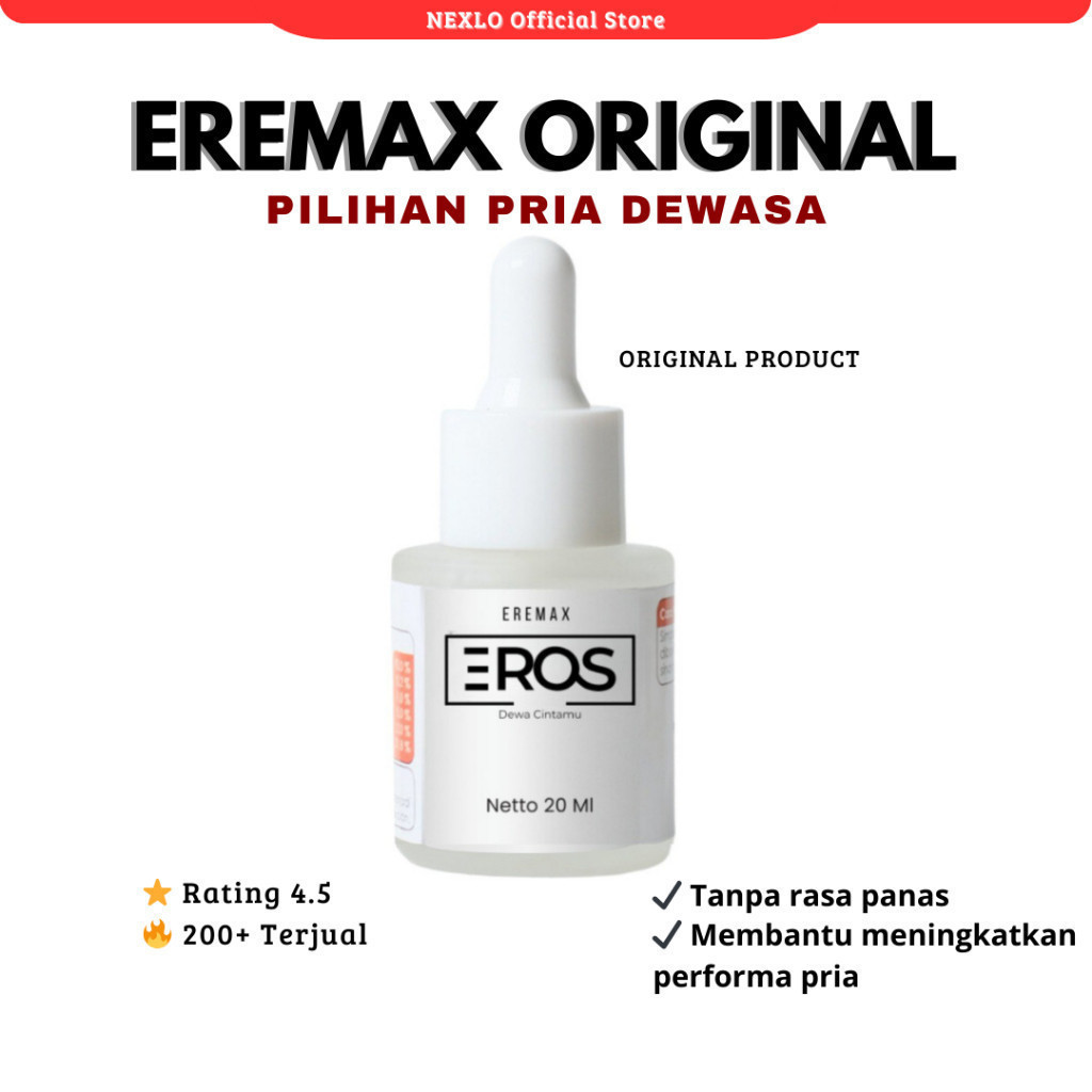 BISA COD EROS EREMAX COD EREMAX EROS! BIG SALE Eremax Eros Original 20ml – Serum Pria Dewasa – Tanpa
