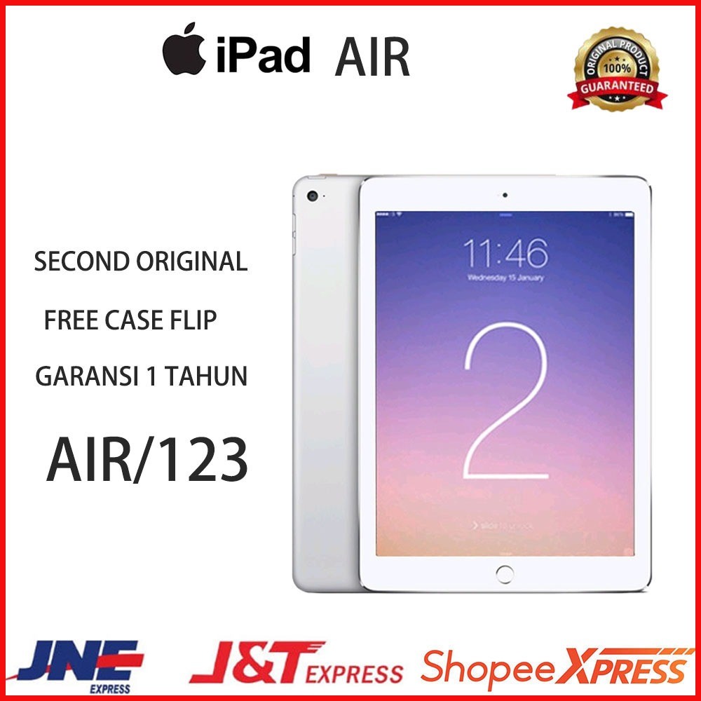 COD/APPLE Ipad Air 1 2  AIR 9,7" 64GB Wifi Only Kondisi Mulus  SECOND ORIGINAL