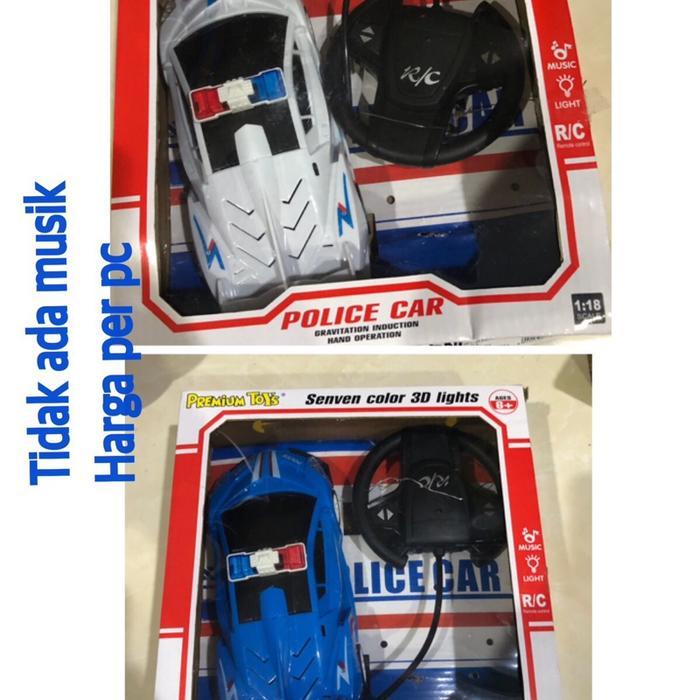 Mainan Mobil Polisi Remot musik dan lampu - Mobil RC lampu dan musik