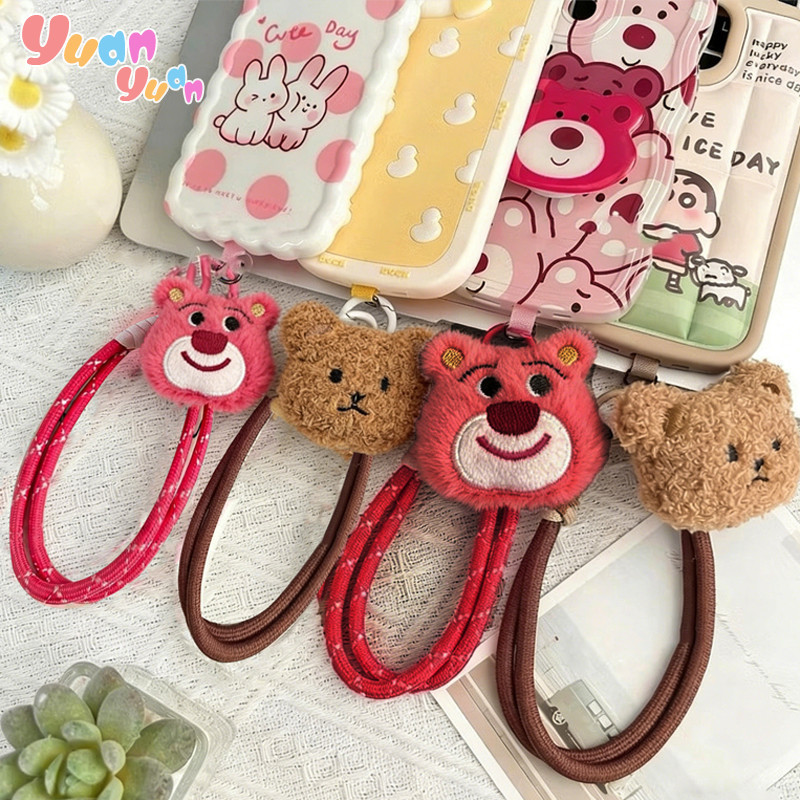 YuanYuan Tali Hanphone Lanyard Bisa Cross-Tangan Motif Kartun Lucy Gelang Gantungan HP