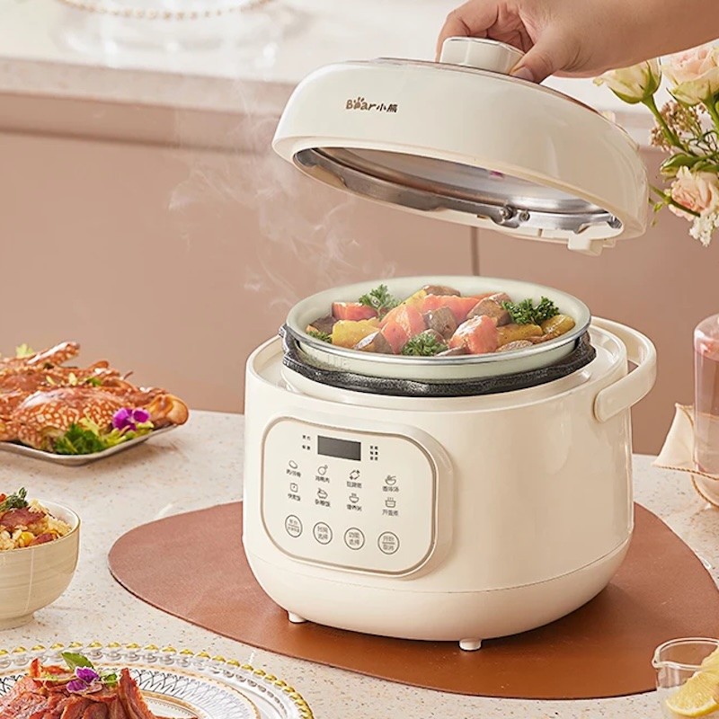 Bear Automatic Electric pressure cooker 2L Smart tant pot pressure cooker Automatic Multicooker slow