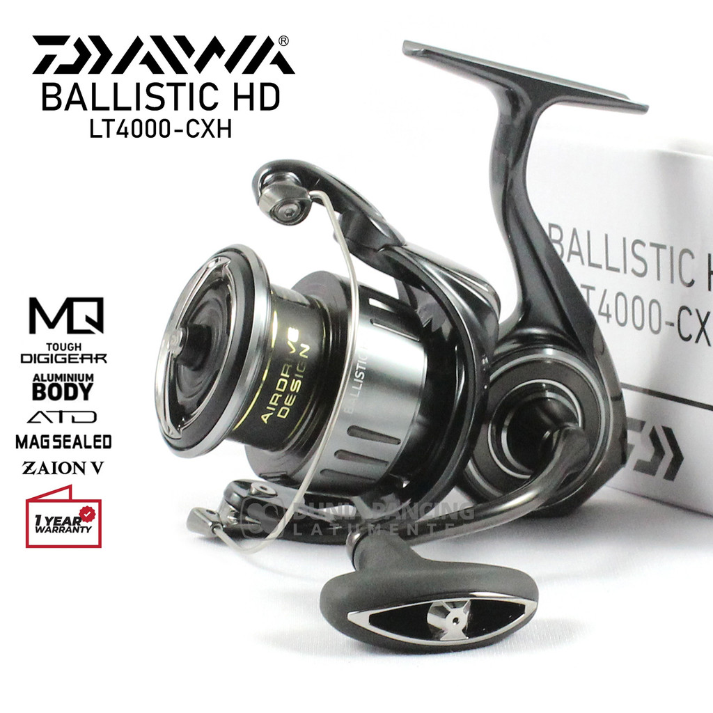 Reel Spinning DAIWA BALLISTIC HD 2025 | Saltwater | Monocoque Body | ATD Tough (Carbon) | DPL