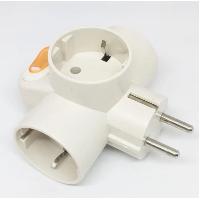 Uticon Steker T Arde Saklar Sc 382 / Cok Cabang 3 + Switch