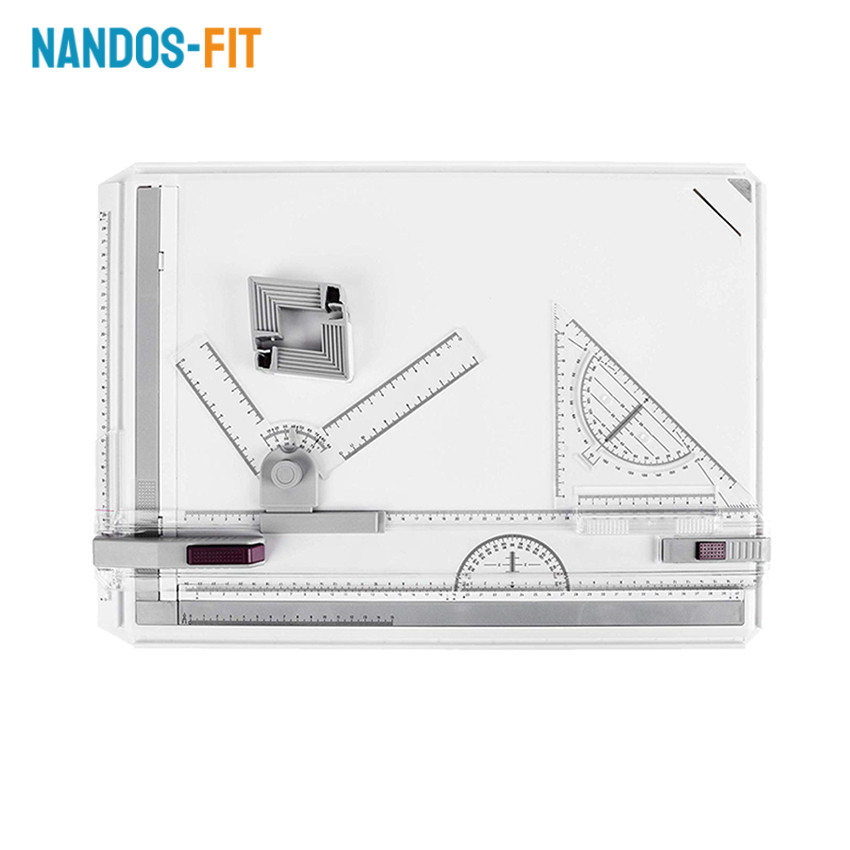 NANDOS-FIT A3 Professional Drawing Board / Meja Gambar Arsitek Presisi Tinggi / Ideal Untuk Desain T