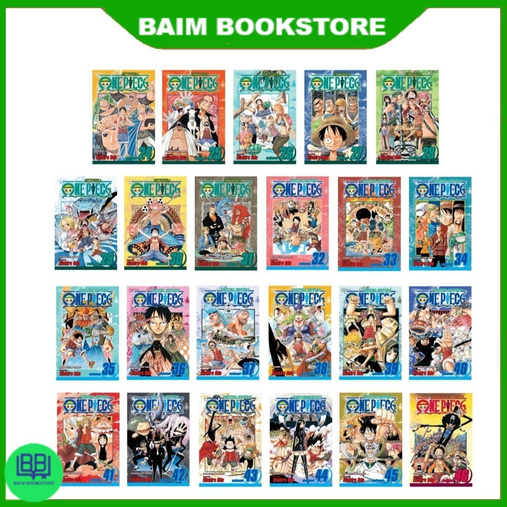 One Piece manga, Vol.1-100 (English Version)