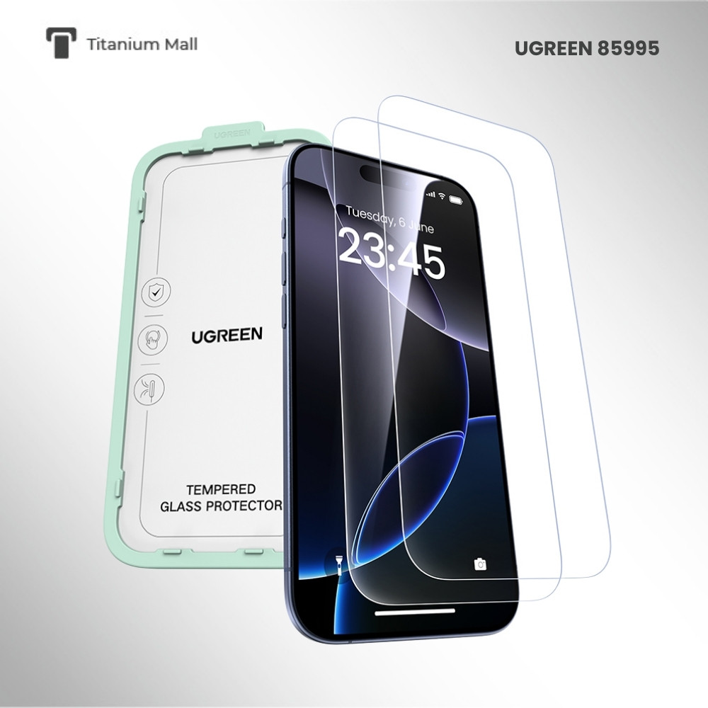 Tempered Glass UGREEN 95211 HD Anti-Reflective Screen Protector iPhone 17 Pro / 16 Pro
